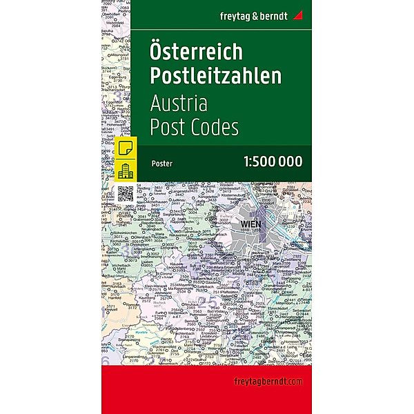 Freytag & Berndt Poster Österreich, Postleitzahlen