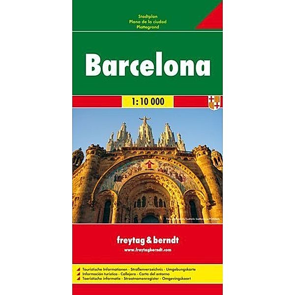 Freytag & Berndt Stadtplan Barcelona. Barcelone. Barcellona