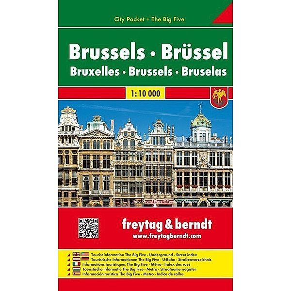 Freytag & Berndt Stadtplan Brüssel. Brussels. Bruxelles. Bruselas