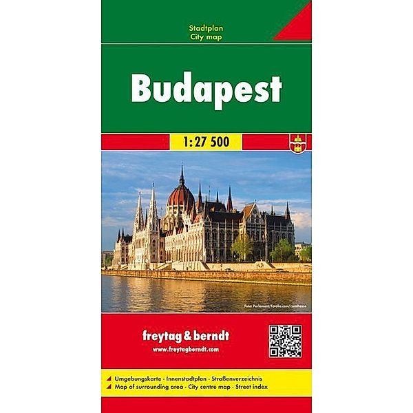 Freytag & Berndt Stadtplan Budapest Stadtplan 1:27.500. Boedapest