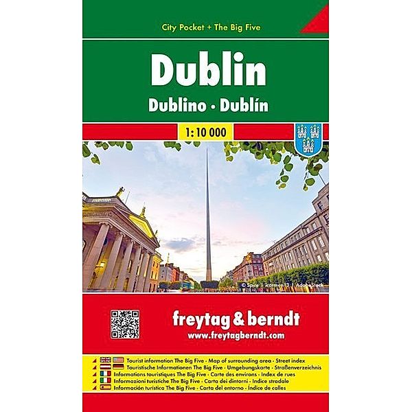 Freytag & Berndt Stadtplan Dublin. Dublino