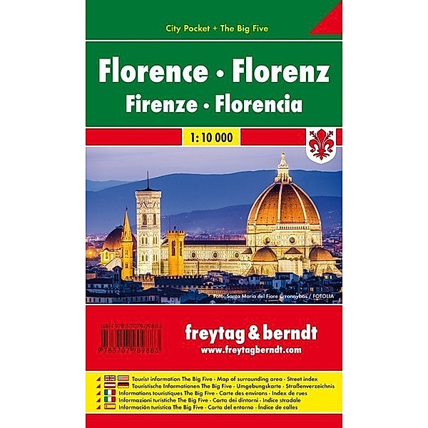 Freytag & Berndt Stadtplan Florenz. Florence. Firenze; Florencia; Florencie; Florencja
