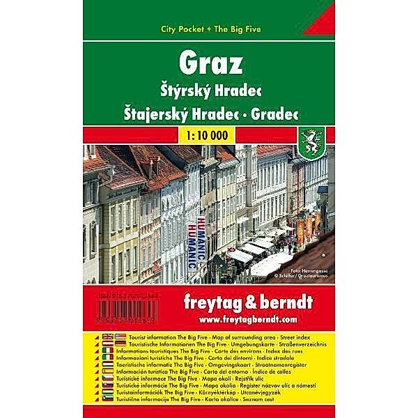 Freytag & Berndt Stadtplan Graz. Styrsky Hradec. Stajerský Hradec; Gradec