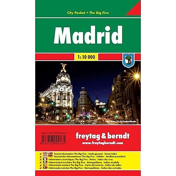 Freytag & Berndt Stadtplan Madrid. Madryt