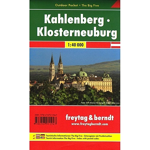 freytag & berndt Wander-Rad-Freizeitkarten / WK 011 OUP / WK 011 OUP Kahlenberg - Klosterneuburg, Outdoor Pocket, Wanderkarte 1:40.000