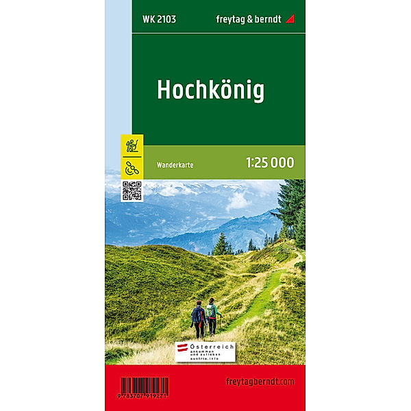 freytag & berndt Wander-Rad-Freizeitkarten / WK 2103 / Hochkönig, Wanderkarte 1:25.000, freytag & berndt, WK 2103