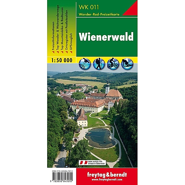Freytag & Berndt Wander-, Rad- und Freizeitkarte Wienerwald