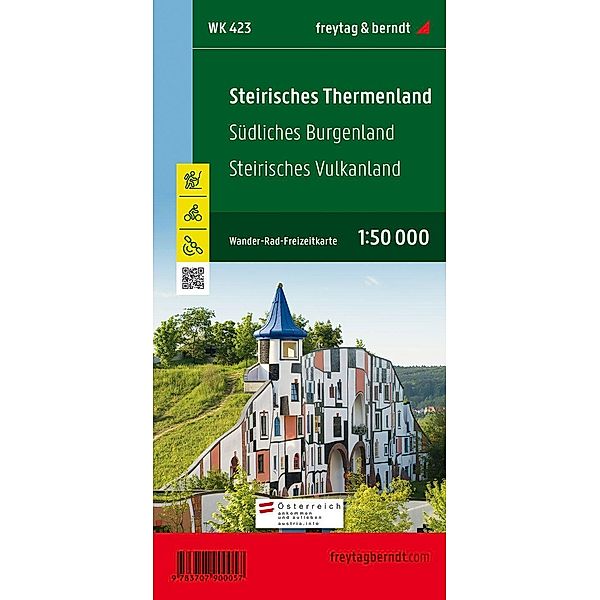 Freytag & Berndt Wander-, Rad- und Freizeitkarte Steirisches Thermenland, Südliches Burgenland