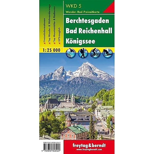 Freytag & Berndt Wander-, Rad- und Freizeitkarte Berchtesgaden, Bad Reichenhall, Königssee
