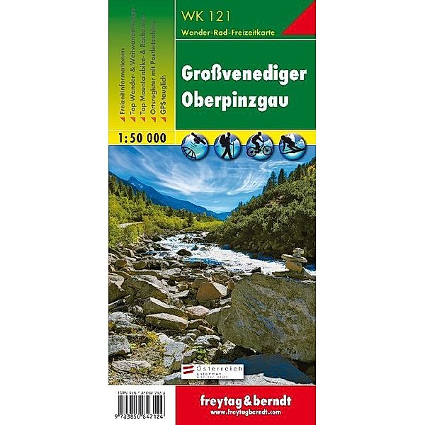 Freytag & Berndt Wander-, Rad- und Freizeitkarte Großvenediger, Oberpinzgau