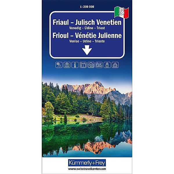 Friaul - Julisch Venetien, Nr. 05, Regionalstrassenkarte 1:200'000