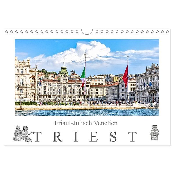 Friaul-Julisch Venetien - Triest (Wandkalender 2024 DIN A4 quer), CALVENDO Monatskalender, Dieter Meyer