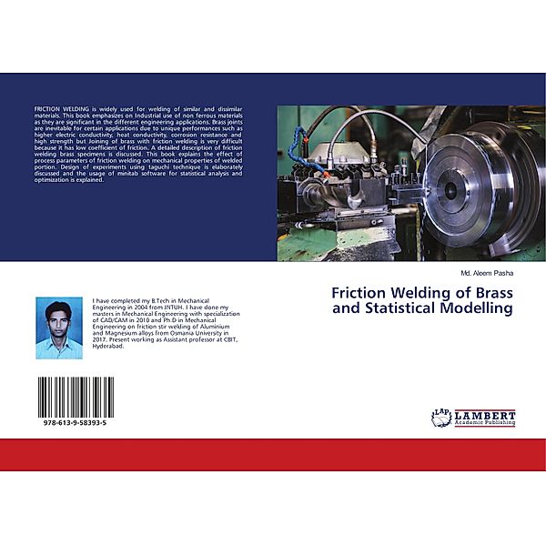 Friction Welding of Brass and Statistical Modelling, Md. Aleem Pasha