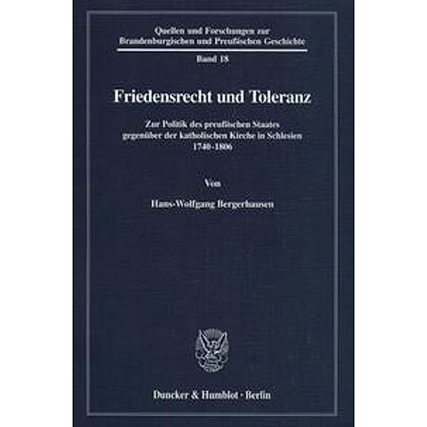 Friedensrecht und Toleranz., Hans-Wolfgang Bergerhausen