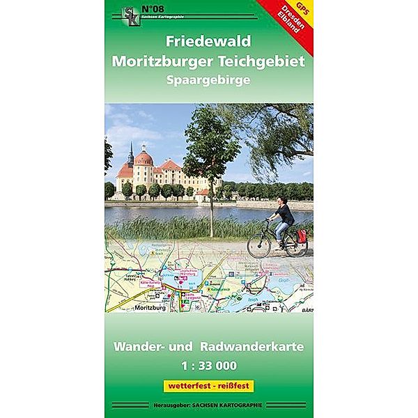 Friedewald - Moritzburger Teichgebiet - Spaargebirge  1 : 33 000