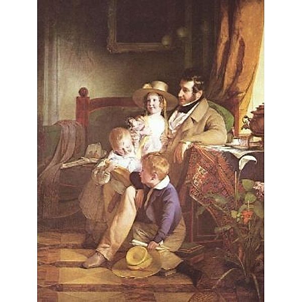 Friedrich von Amerling - Porträt des Rudolf von Arthaber und seiner Kinder - 1.000 Teile (Puzzle)