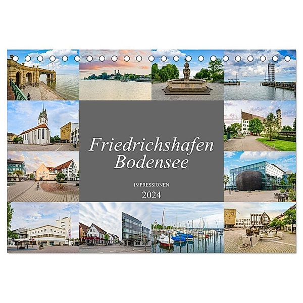Friedrichshafen Impressionen (Tischkalender 2024 DIN A5 quer), CALVENDO Monatskalender, Dirk Meutzner