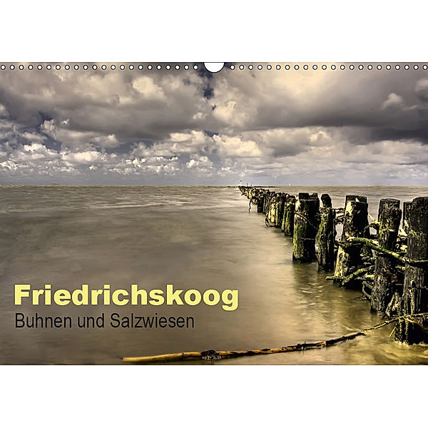 Friedrichskoog Buhnen und Salzwiesen (Wandkalender 2019 DIN A3 quer), Petra Voß