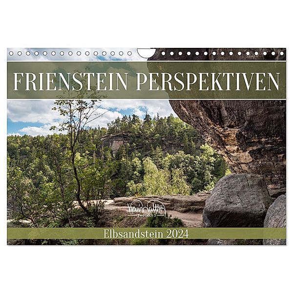 Frienstein Perspektiven - Elbsandstein (Wandkalender 2024 DIN A4 quer), CALVENDO Monatskalender, Kevin Walther