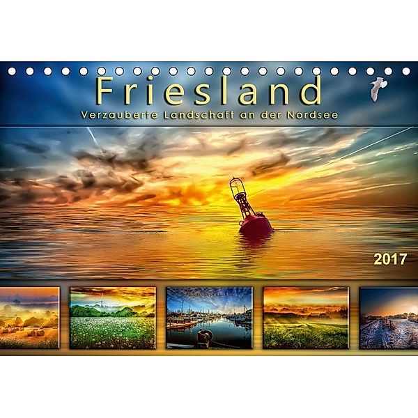 Friesland, verzauberte Landschaft an der Nordsee (Tischkalender 2017 DIN A5 quer), Peter Roder
