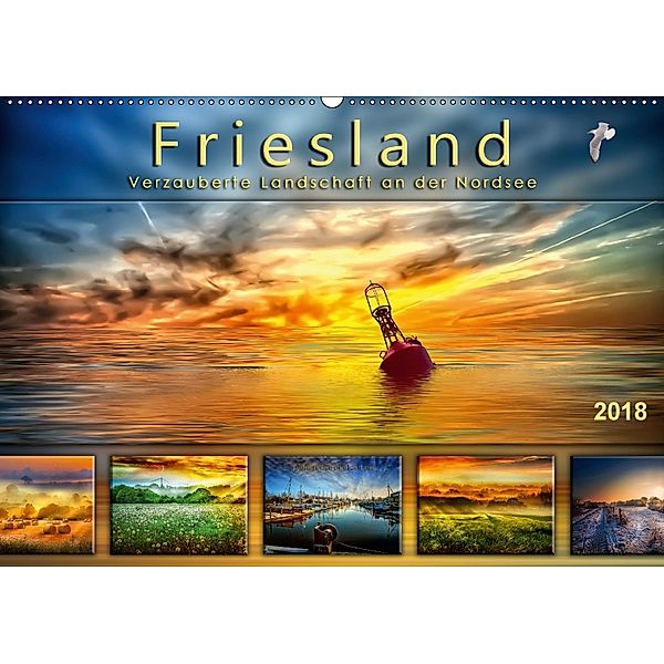 Friesland, verzauberte Landschaft an der Nordsee (Wandkalender 2018 DIN A2 quer), Peter Roder