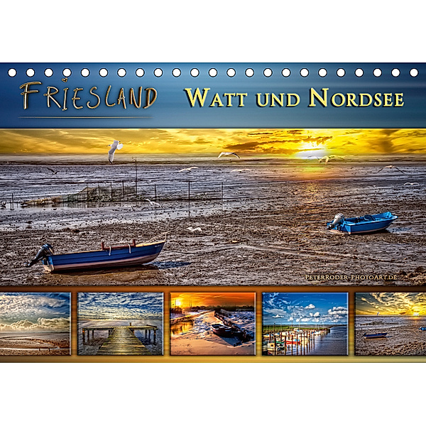 Friesland - Watt und Nordsee (Tischkalender 2019 DIN A5 quer), Peter Roder
