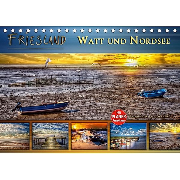 Friesland - Watt und Nordsee (Tischkalender 2021 DIN A5 quer), Peter Roder