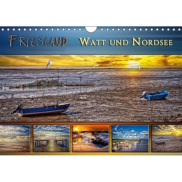 Friesland - Watt und Nordsee (Wandkalender 2018 DIN A4 quer), Peter Roder