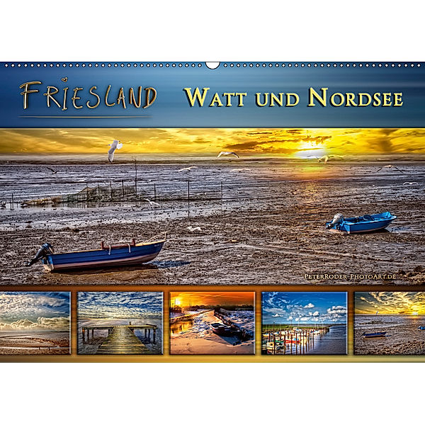 Friesland - Watt und Nordsee (Wandkalender 2019 DIN A2 quer), Peter Roder