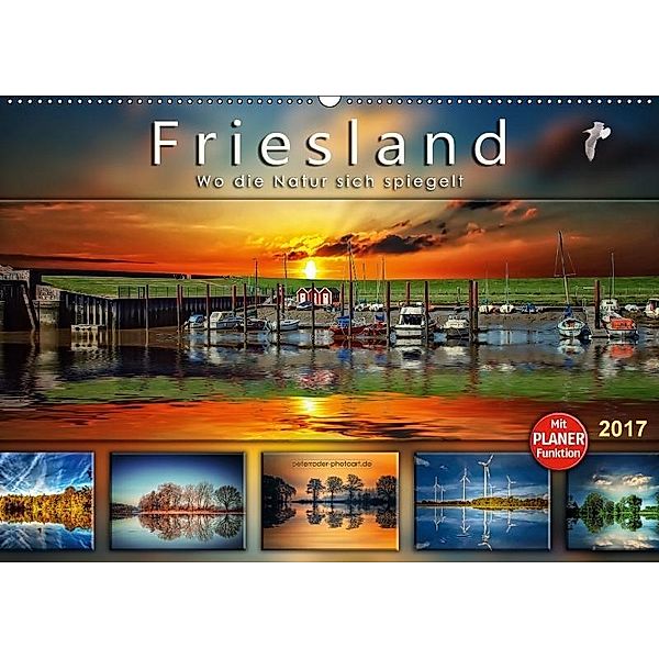 Friesland, wo die Natur sich spiegelt (Wandkalender 2017 DIN A2 quer), Peter Roder