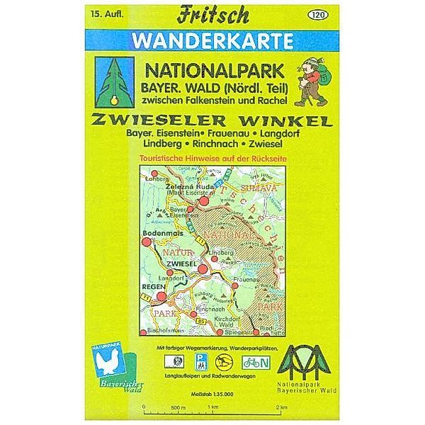 Fritsch Karte - Nationalpark Bayerischer Wald (Nördlicher Teil) Zwieseler Winkel