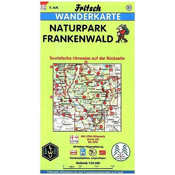 Fritsch Karte - Naturpark Frankenwald