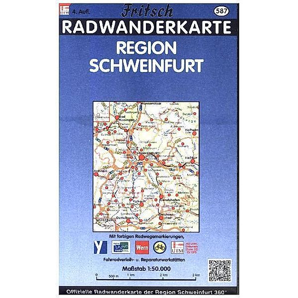 Fritsch Karte - Region Schweinfurt, Radwanderkarte