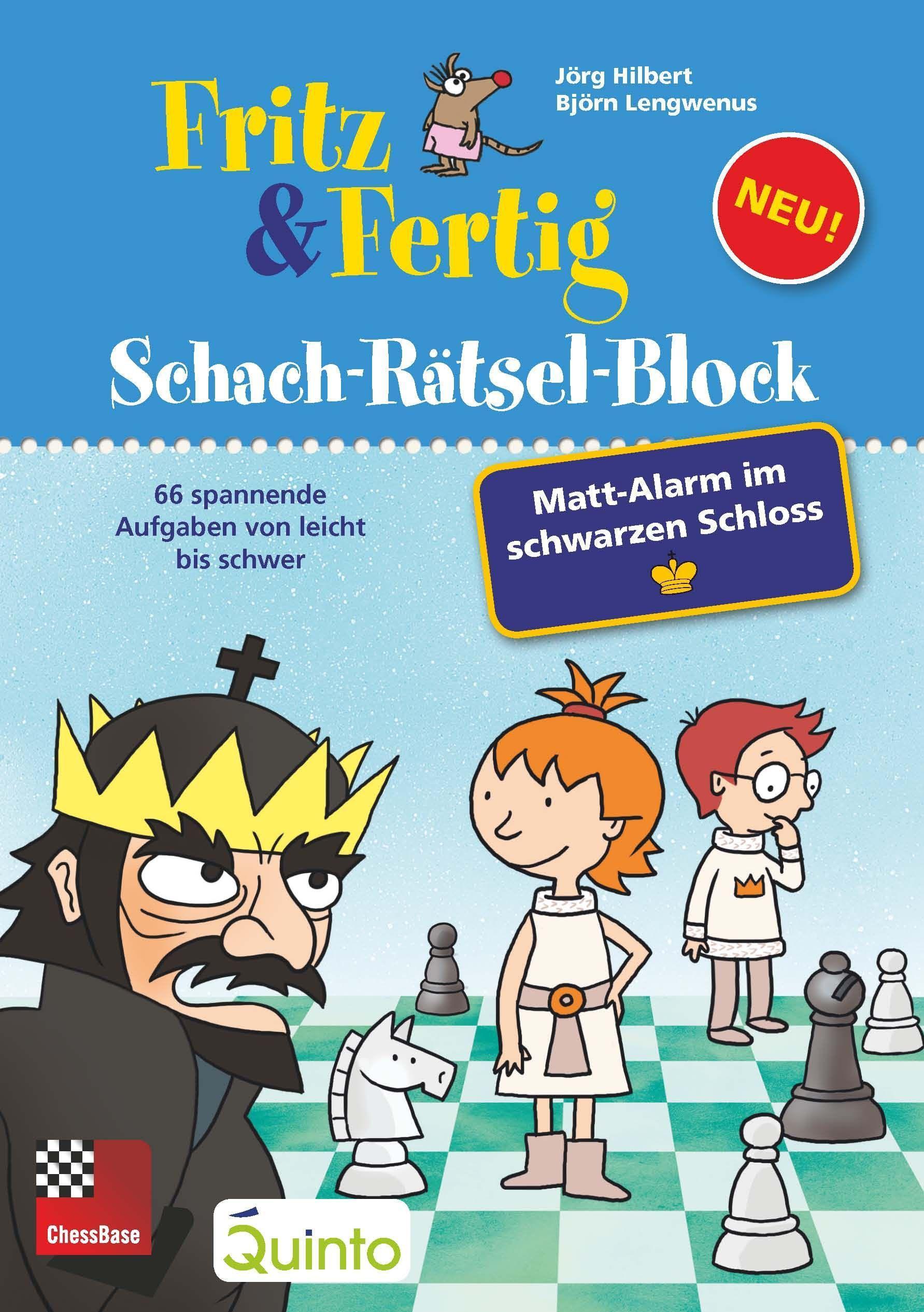 Fritz and Fertig Schach-Rätselblock Mattalarm im schwarzen Schloss Buch