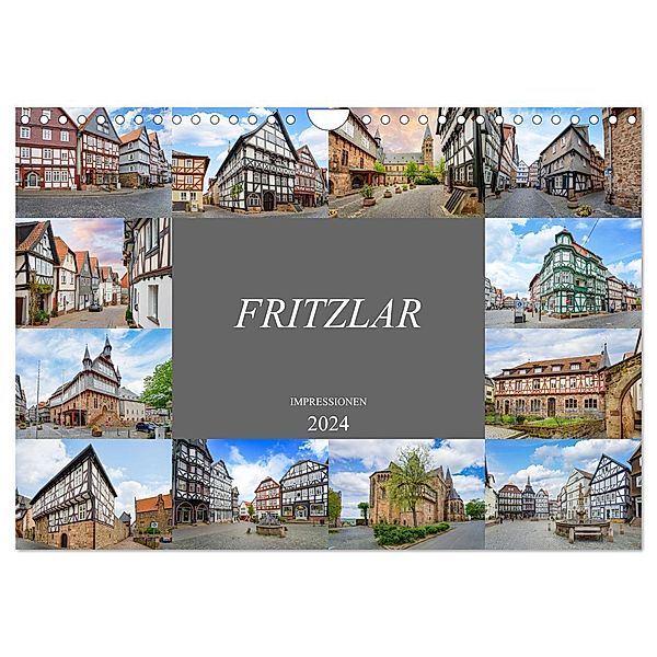 Fritzlar Impressionen (Wandkalender 2024 DIN A4 quer), CALVENDO Monatskalender, Dirk Meutzner
