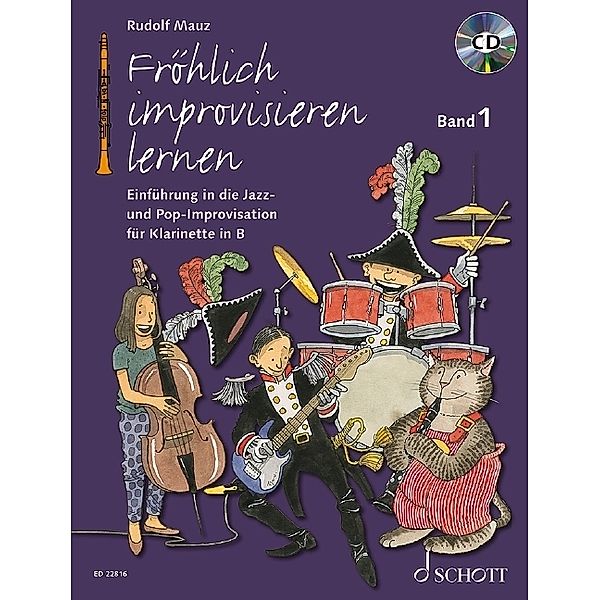 Fröhlich improvisieren lernen - Klarinette in B, m. Audio-CD.Bd.1, Rudolf Mauz