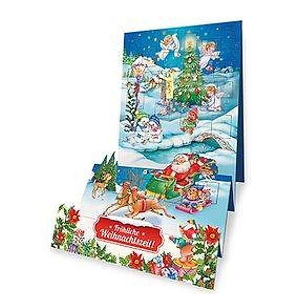 Fröhliche Weihnachtszeit! Adventskalender zum Aufstellen