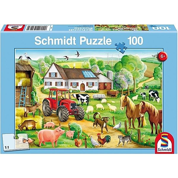 SCHMIDT SPIELE Fröhlicher Bauernhof (Kinderpuzzle)