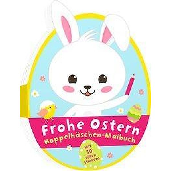 Frohe Ostern - Hoppelhäschen-Malbuch