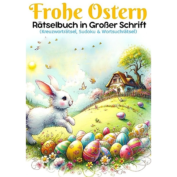 Frohe Ostern - Rätselbuch in grosser Schrift | Ostergeschenk, Isamrätsel Verlag