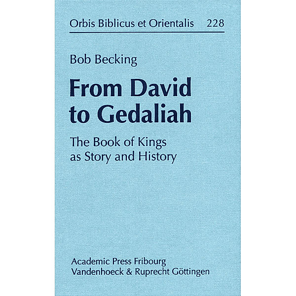 From David to Gedaliah, Bob Becking