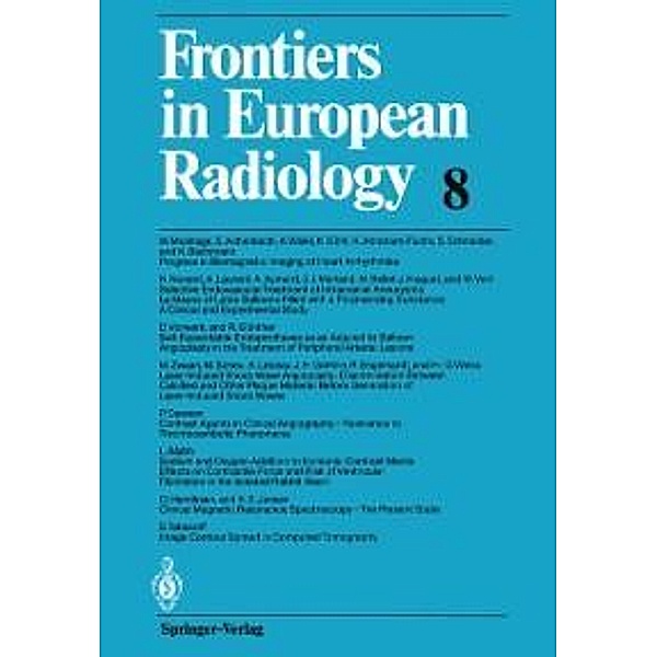 Frontiers in European Radiology / Frontiers in European Radiology Bd.8, A. L. Baert, F. H. W. Heuck