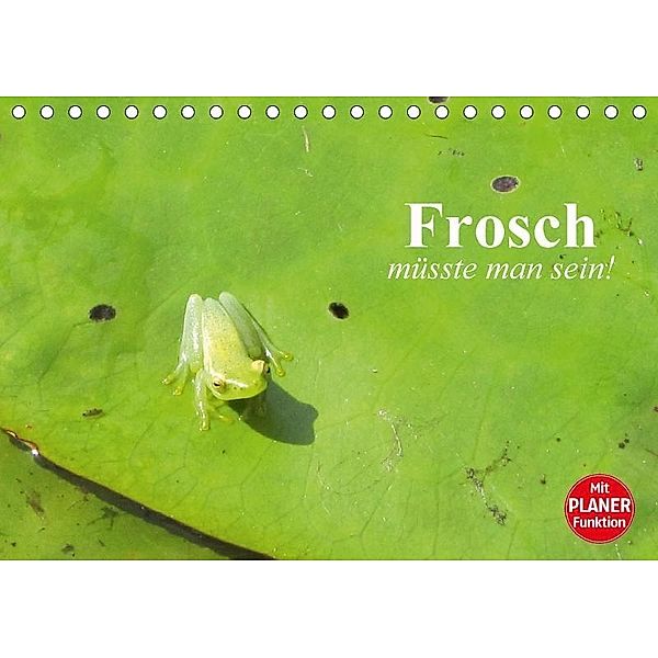 Frosch müsste man sein! (Tischkalender 2017 DIN A5 quer), Elisabeth Stanzer