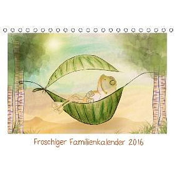 Froschiger Familienkalender 2016 (Tischkalender 2016 DIN A5 quer), Stephanie Langowski
