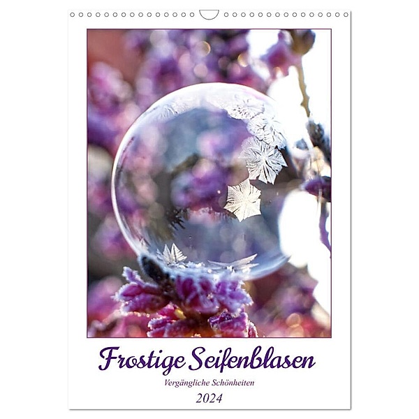Frostige Seifenblasen (Wandkalender 2024 DIN A3 hoch), CALVENDO Monatskalender, Sabine Löwer