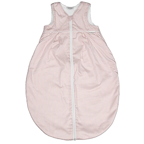 tavo Frottee-Schlafsack mit Streifen in rosa/weiß
