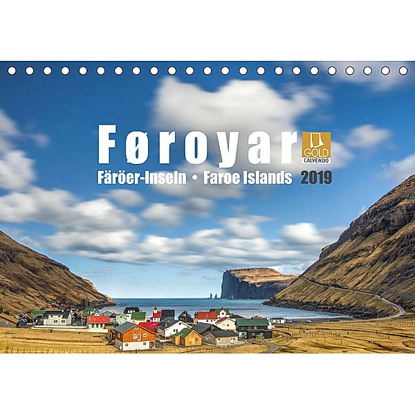 Føroyar - Faroe Islands - Färöer Inseln (Tischkalender 2019 DIN A5 quer), Norman Preissler