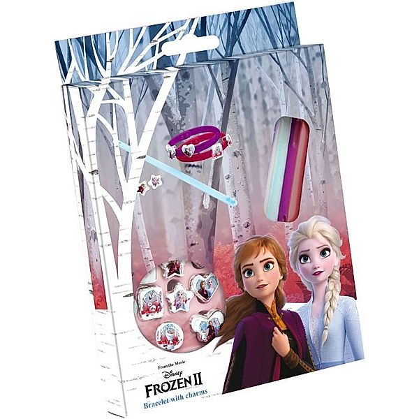 FROZEN  2 Armbändeset  m. 18 Charms  in Geschenkpackung