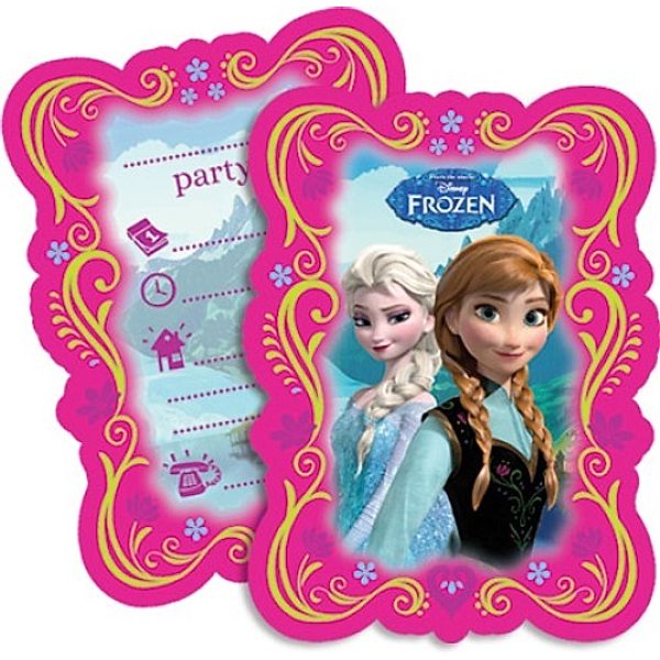 Frozen Frozen Einladungskarten 6 St.