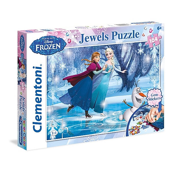 Frozen Puzzle Jewels 104tlg.